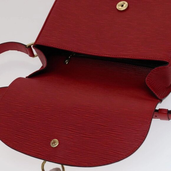 LOUIS VUITTON Epi Saint Cloud GM Shoulder Bag Red M52197 LV Auth 111225 - Picture 12 of 16